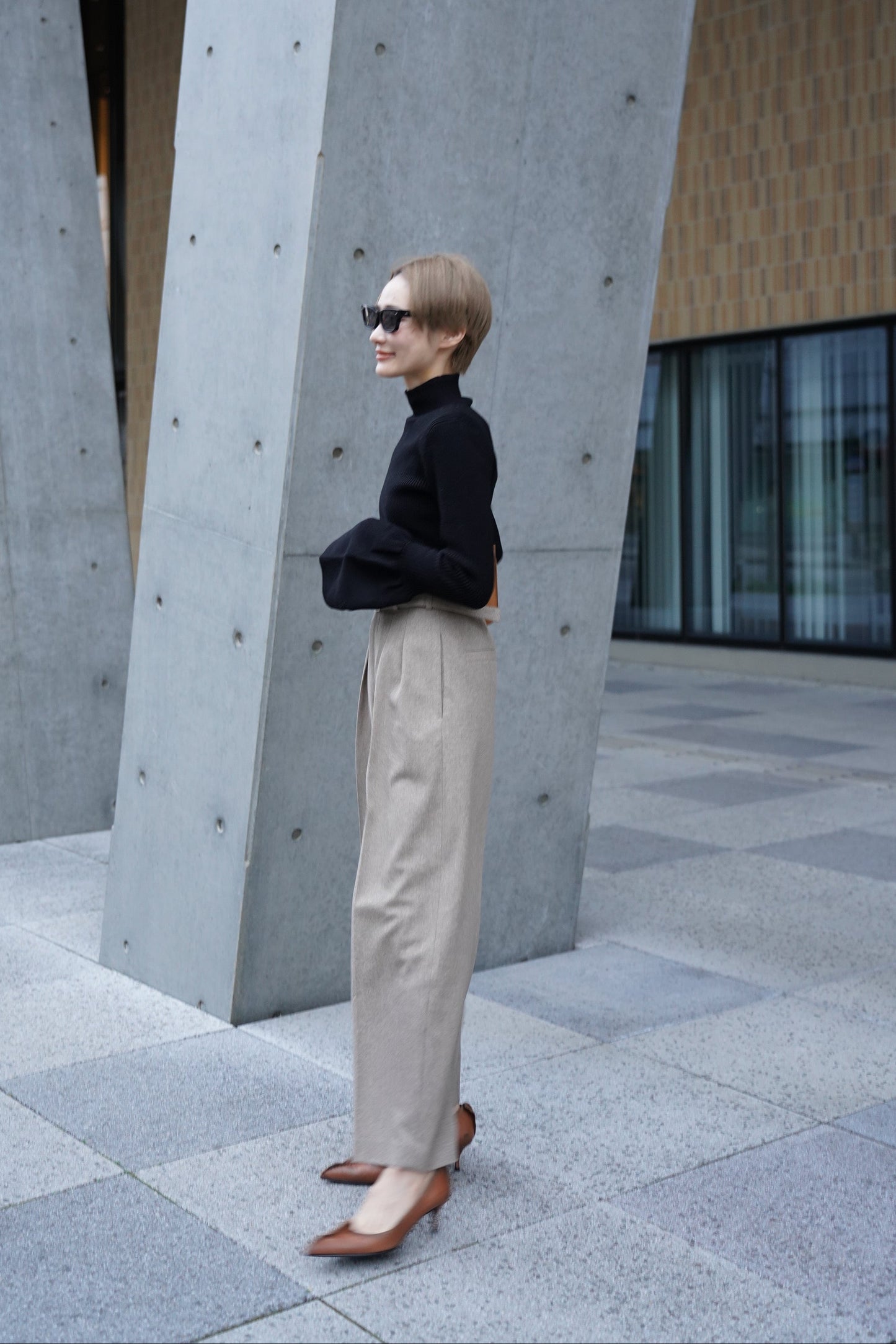 ツイードコクーンPT【BEIGE】