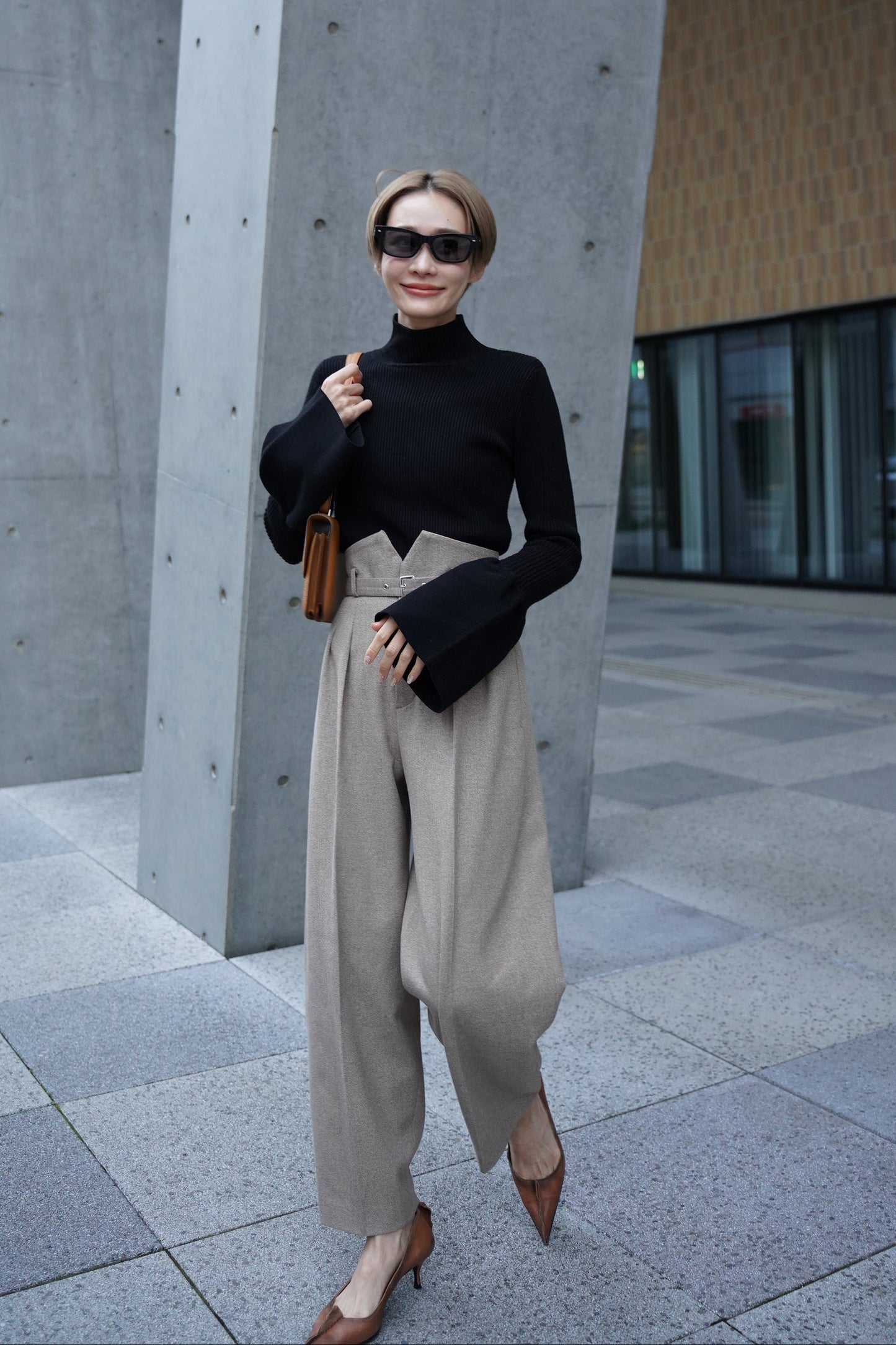 ツイードコクーンPT【BEIGE】