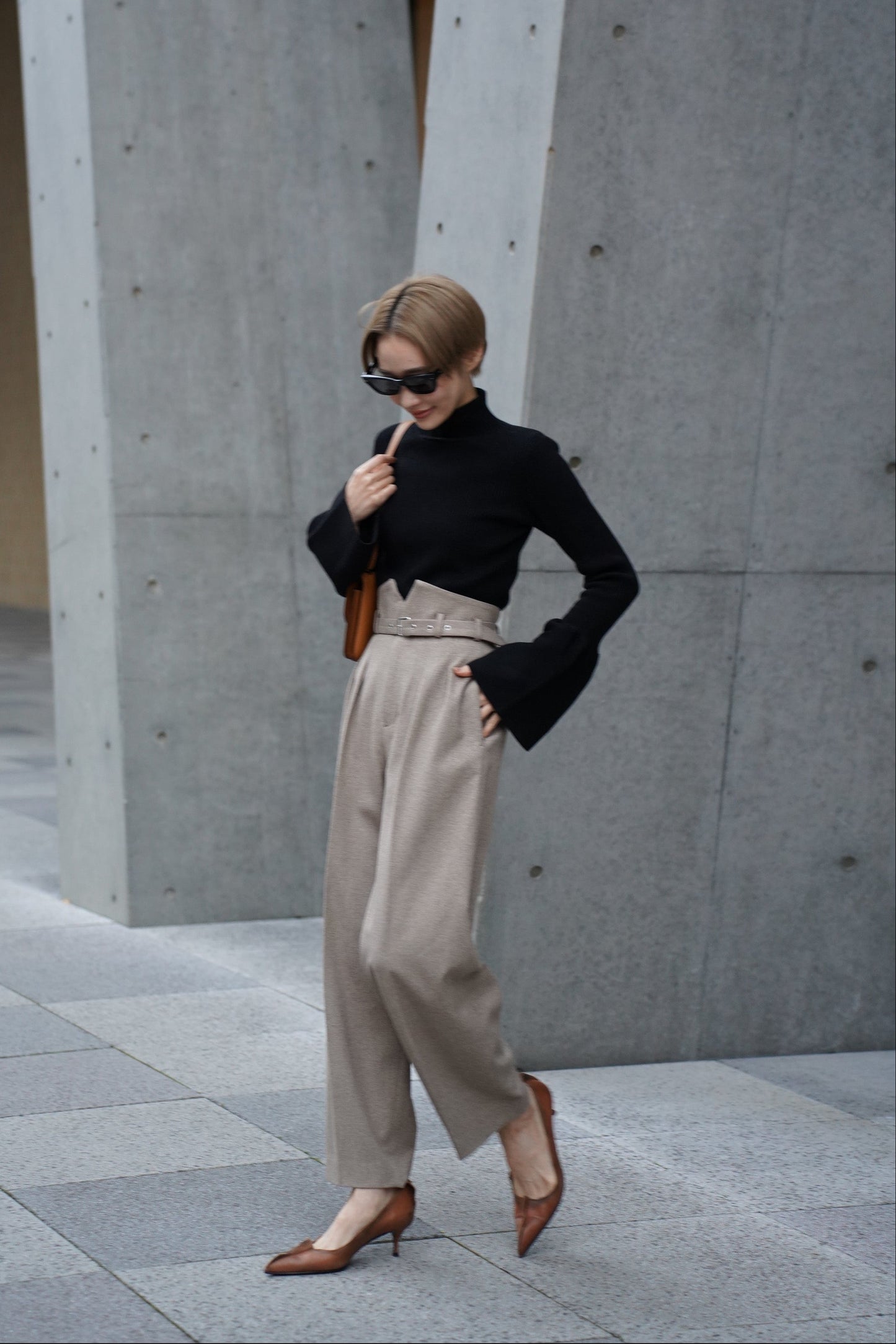 ツイードコクーンPT【BEIGE】