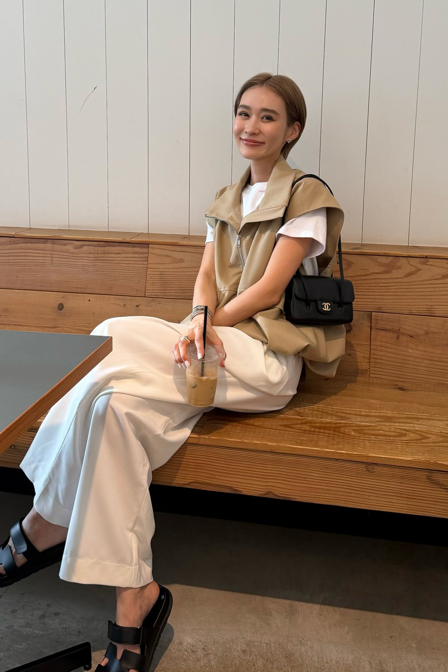 ジップベスト【BEIGE】