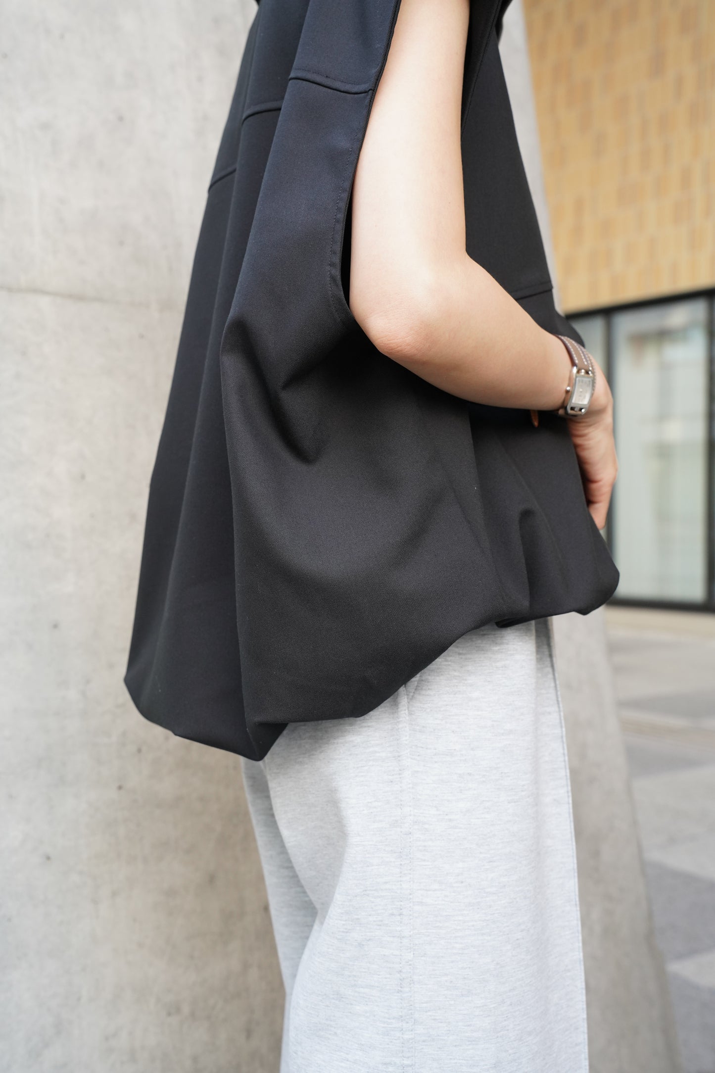 ジップベスト【BLACK】