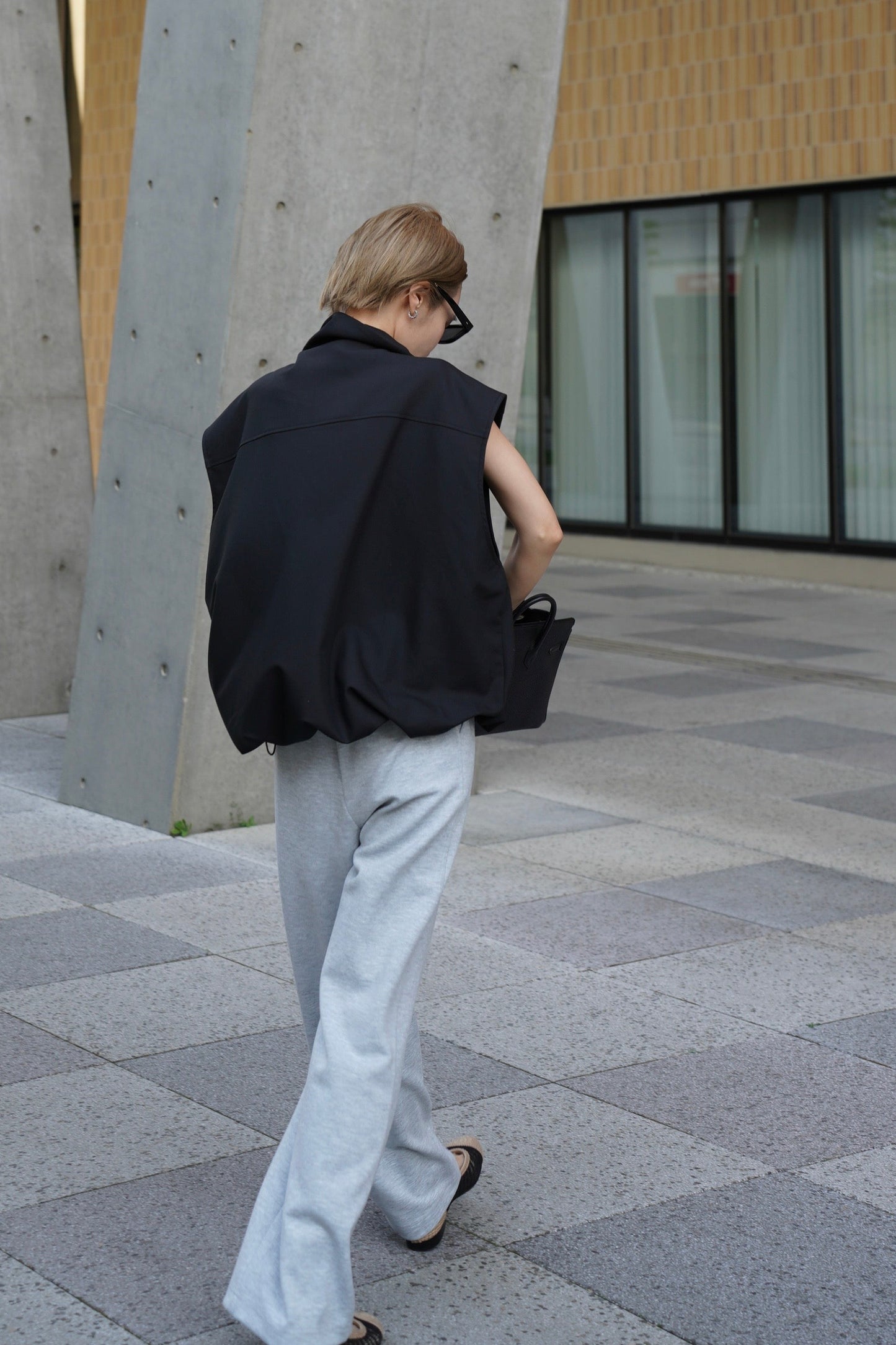 ジップベスト【BLACK】