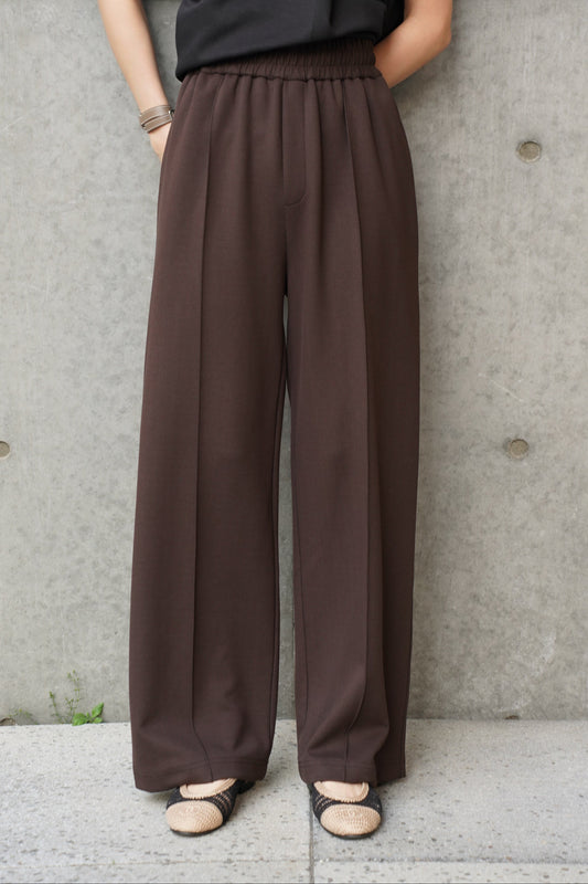 イージーワイドパンツ【BROWN】