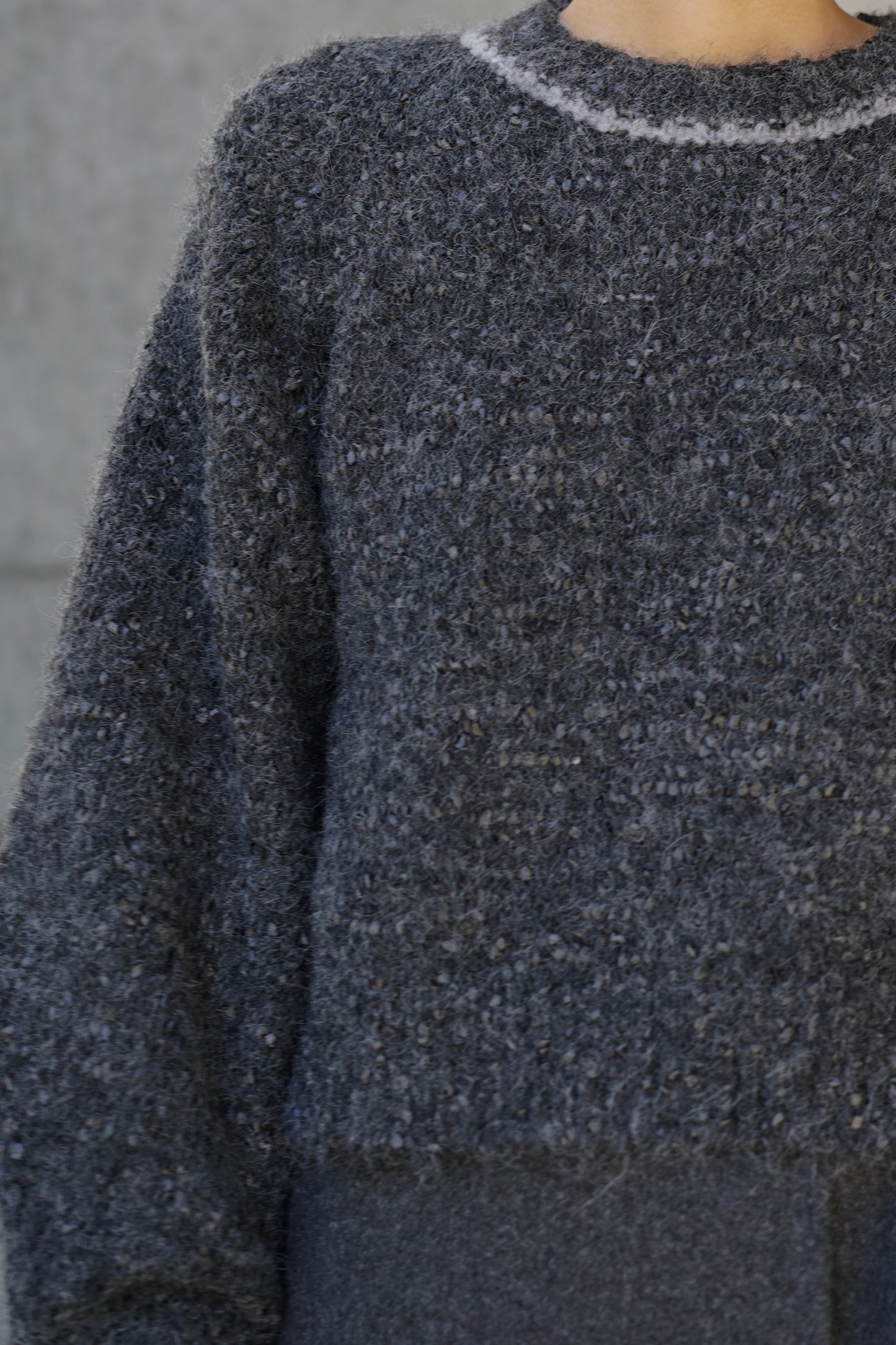 ミックスリボンニット【GRAY】