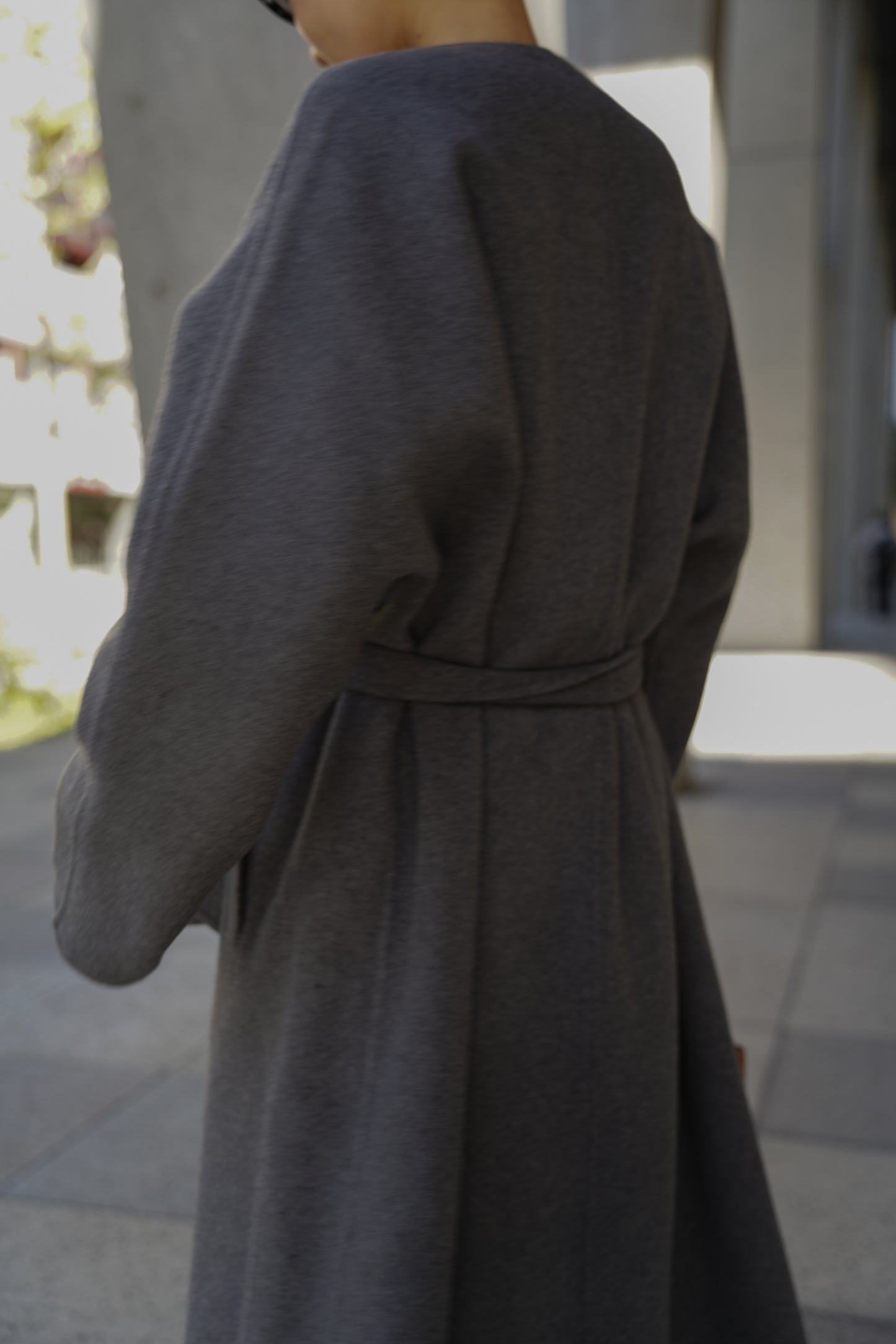 【予約販売1月下旬配送】 SUPER140ロングリバーコート【GRAY】