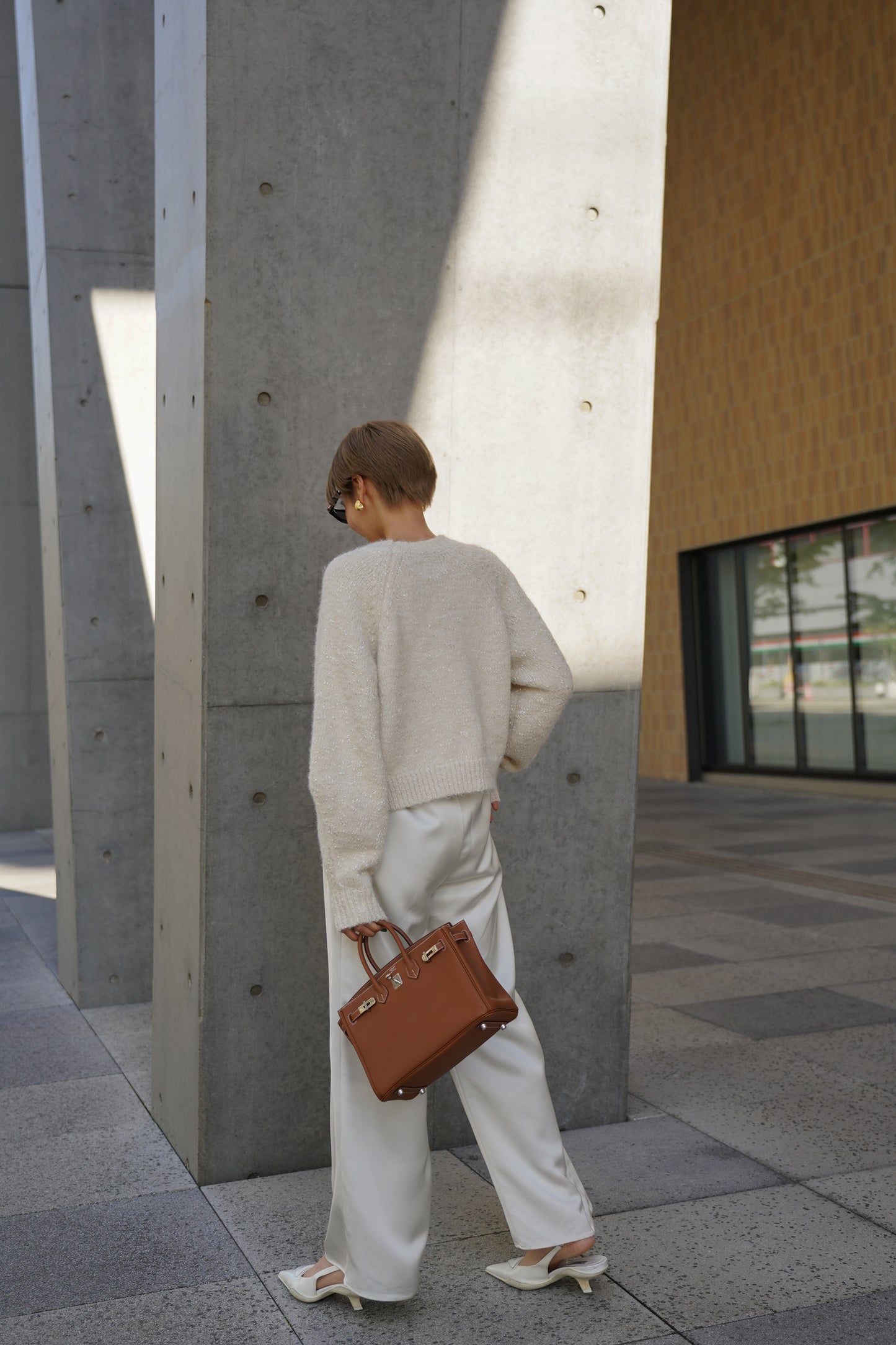 【予約販売12月下旬配送】ミックスリボンニット【WHITE】