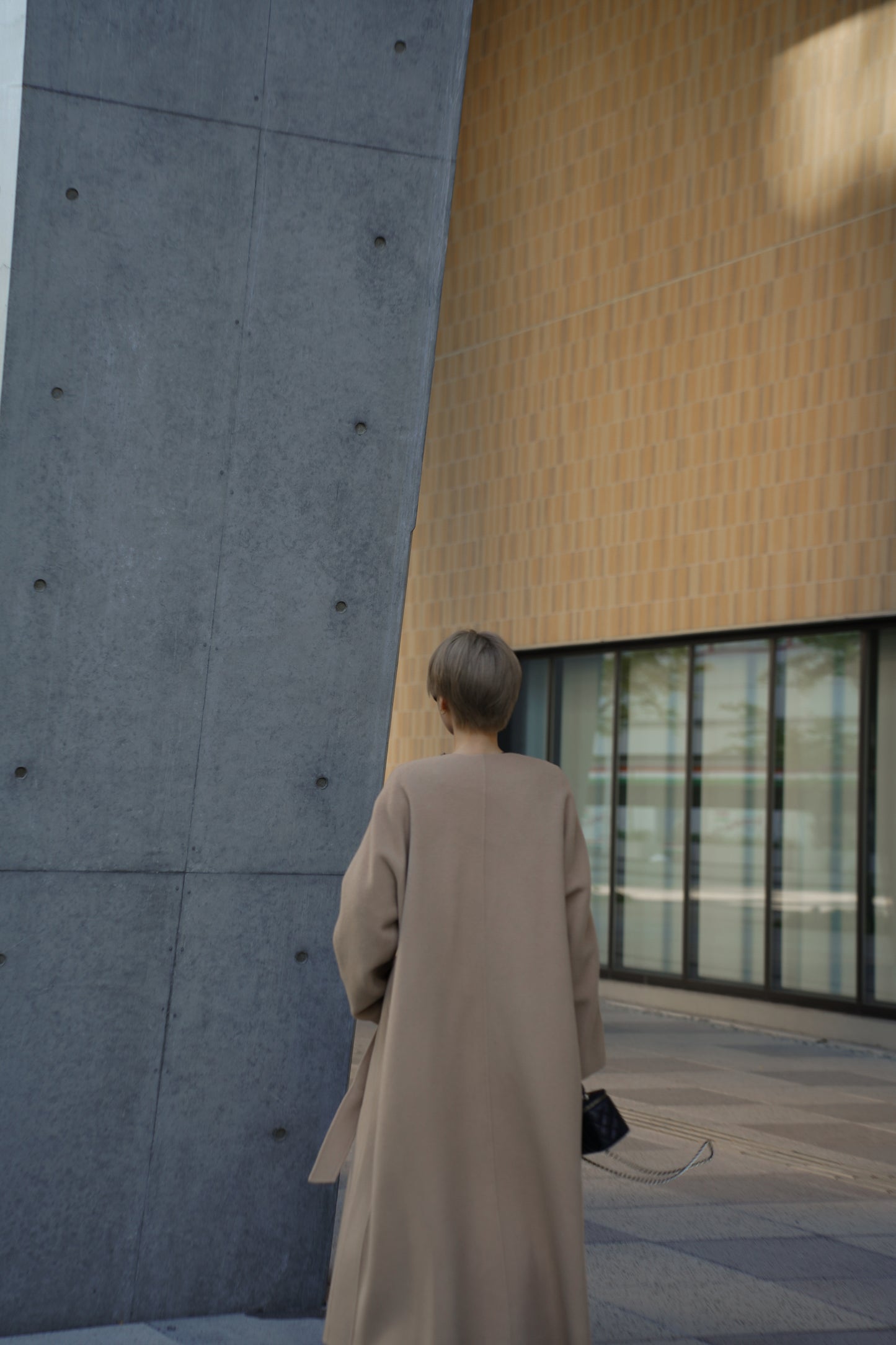 【予約販売1月下旬配送】 SUPER140ロングリバーコート【BEIGE】