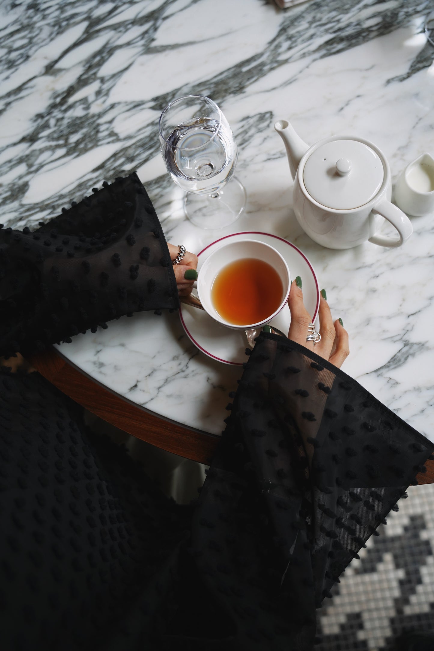 ドットシアートップス【BLACK】