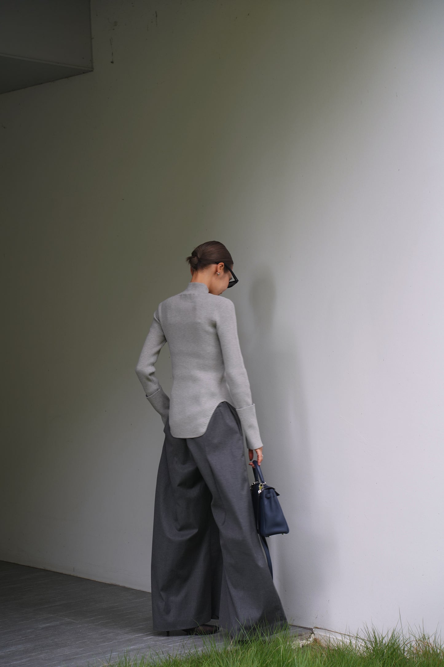 ロングスリーブタートルニット【GRAY】