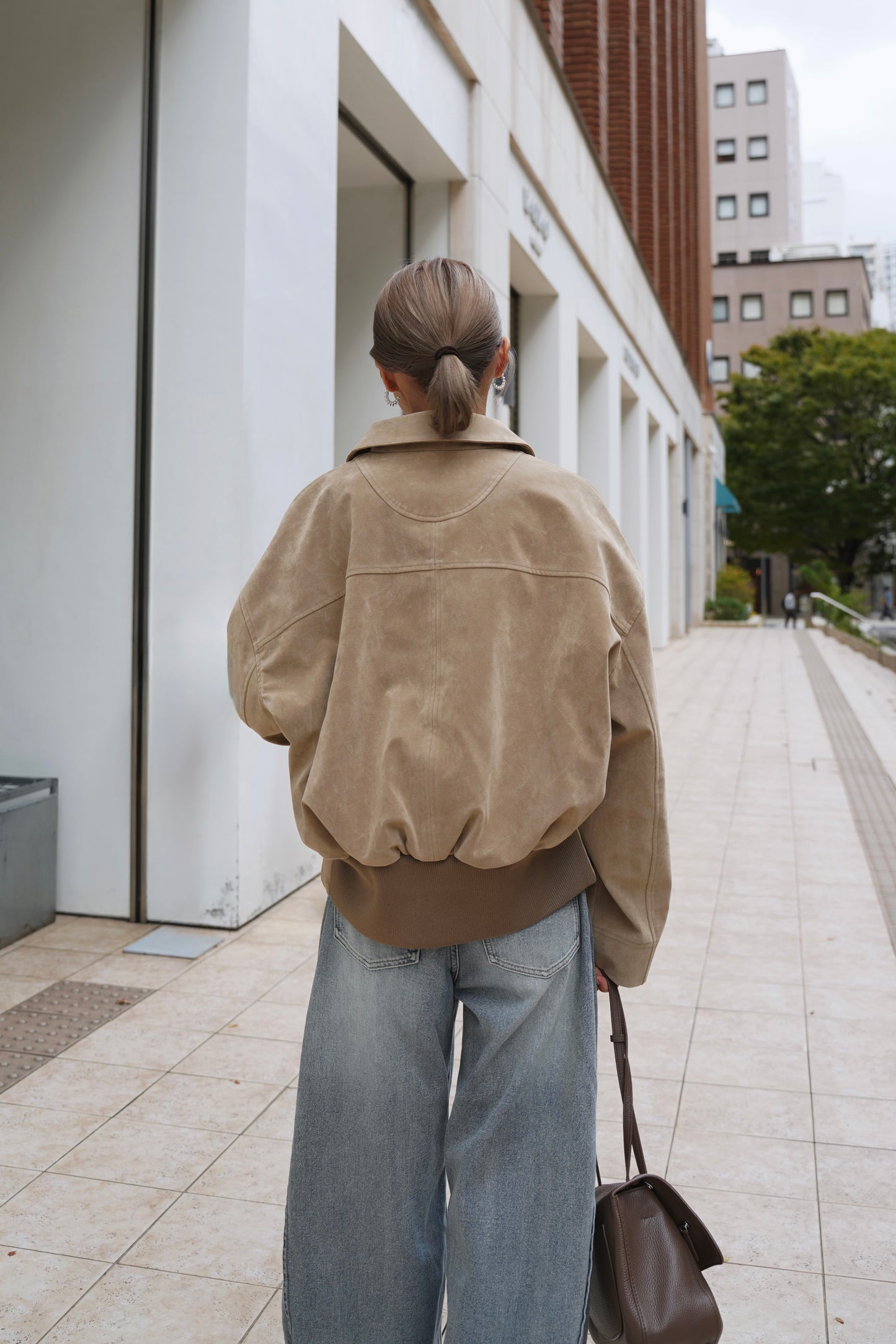 スエードライクブルゾン【BEIGE】