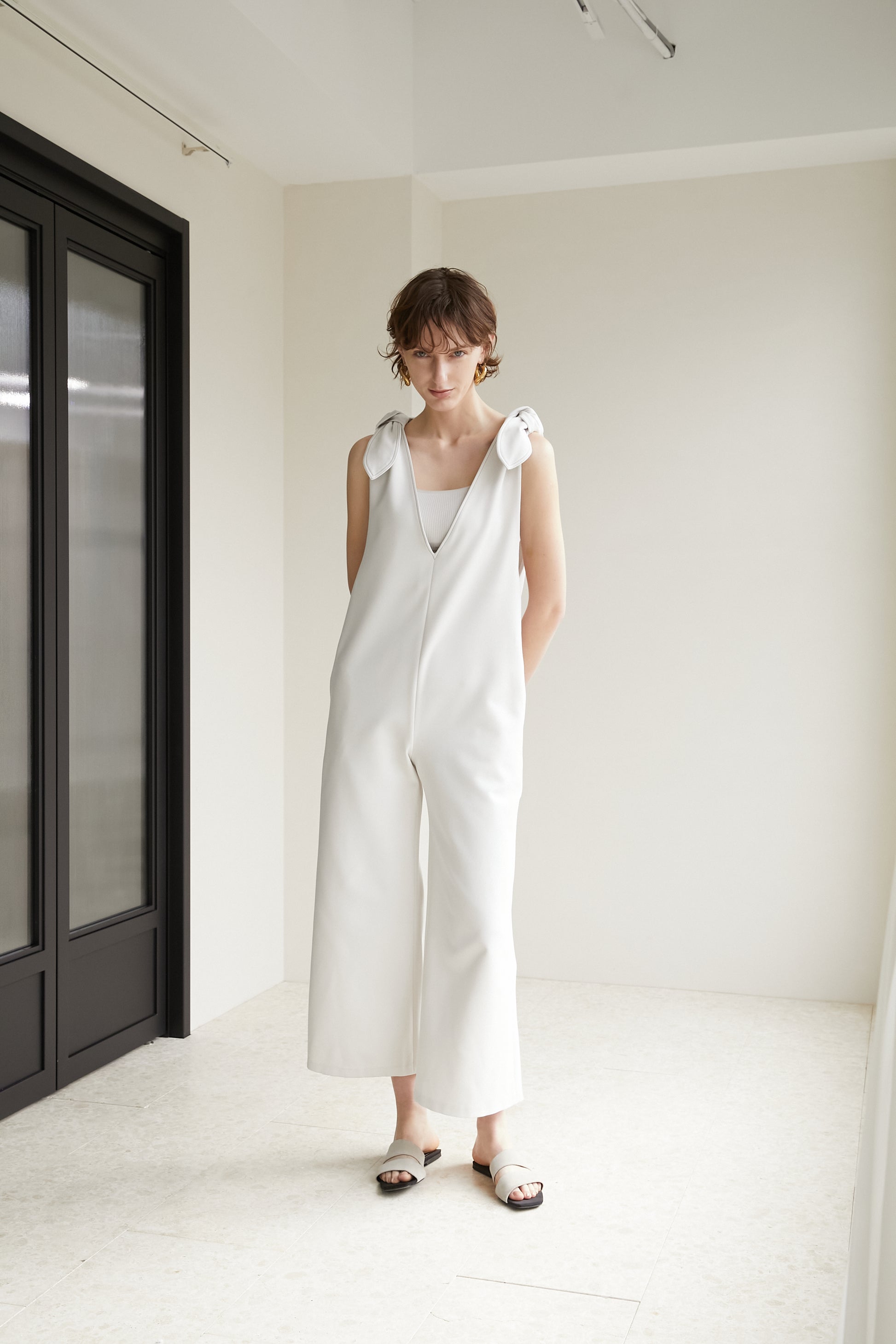 2WAYリボンロンパース【WHITE】